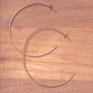 Gold tone hoops